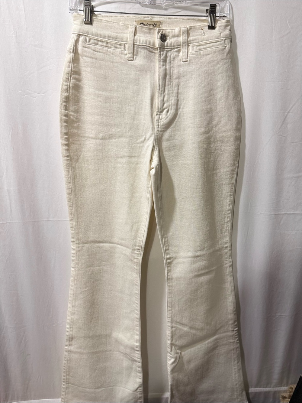 Madewell Cream Vintage Flare Jeans